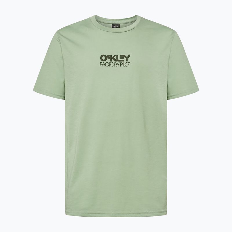 Men's Oakley Factory Pilot Ss Tee green FOA404507 cycling t-shirt