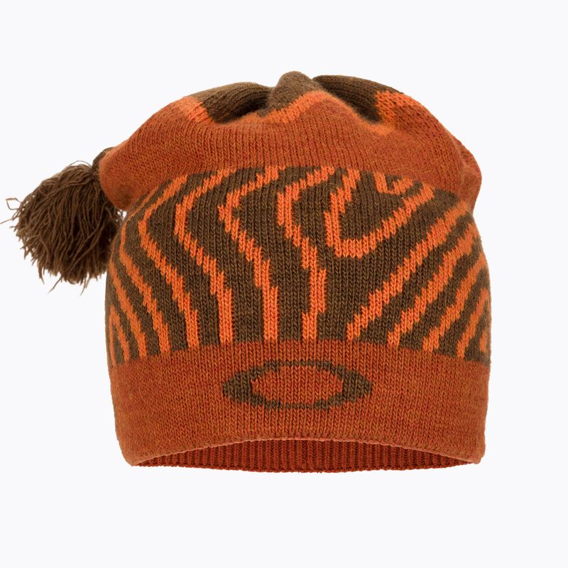 Oakley TC Nordic Tassle orange norway pattern winter cap 2