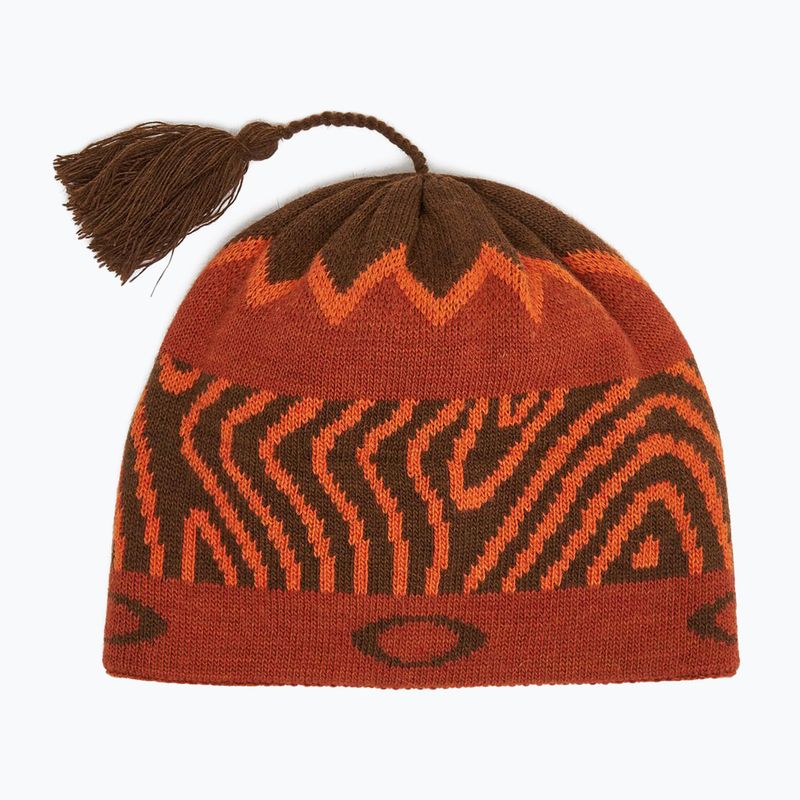Oakley TC Nordic Tassle orange norway pattern winter cap 6