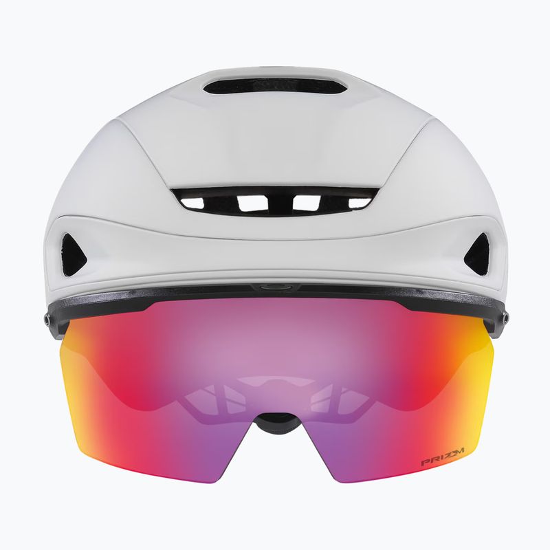 Oakley Aro7 Road matte white/prizm road bike helmet 2