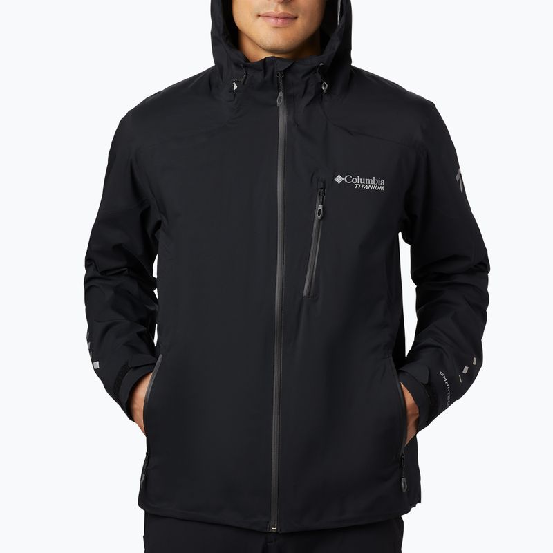 Columbia men's Titan Pass 2.5L Shell rain jacket black 1888941 5