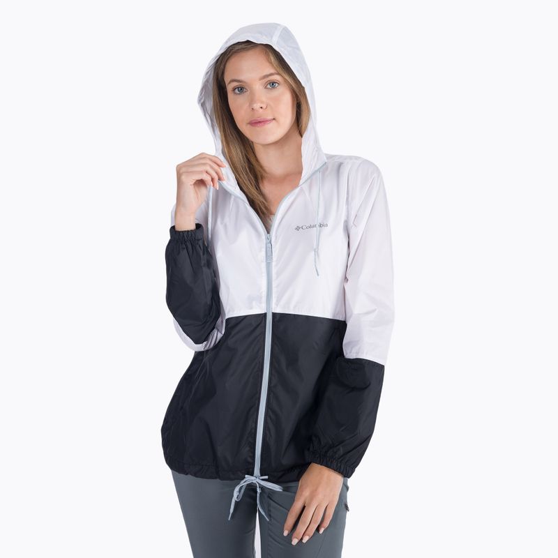 Columbia Flash Forward 101 women's wind jacket white and black 1585911 6