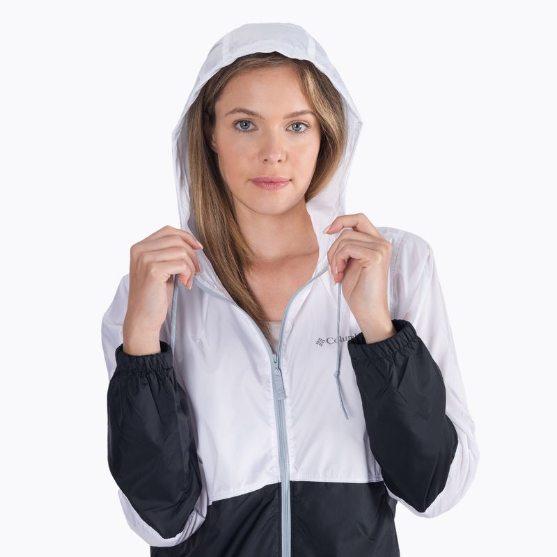 Columbia Flash Forward 101 women's wind jacket white and black 1585911 4