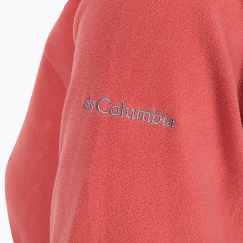 Columbia Glacial IV women's fleece sweatshirt dark coral 1802201 10