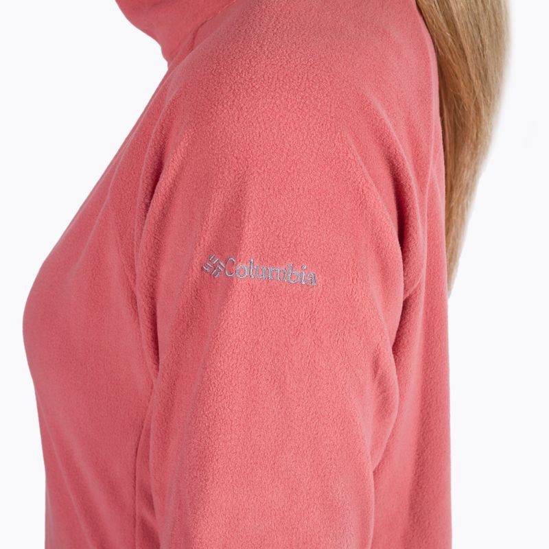 Columbia Glacial IV women's fleece sweatshirt dark coral 1802201 4