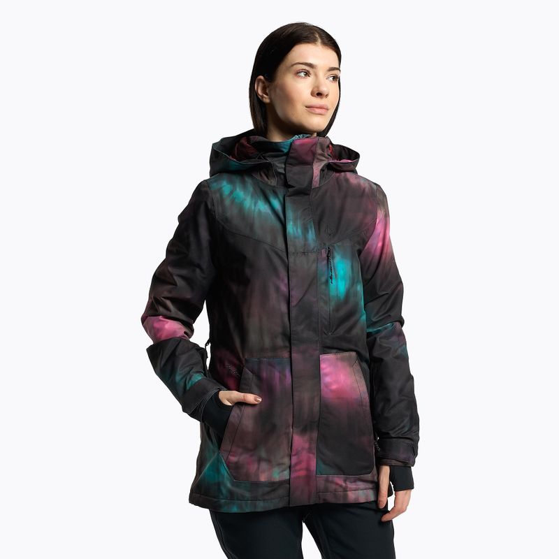 Women's snowboard jacket Volcom Pine 2L Tds Inf black-blue H0452208-BTD