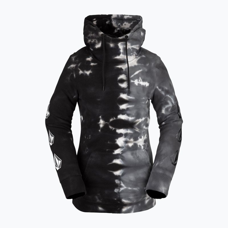 Women's Volcom Costus HD grey-black snowboard sweatshirt H4152205-BKB 2