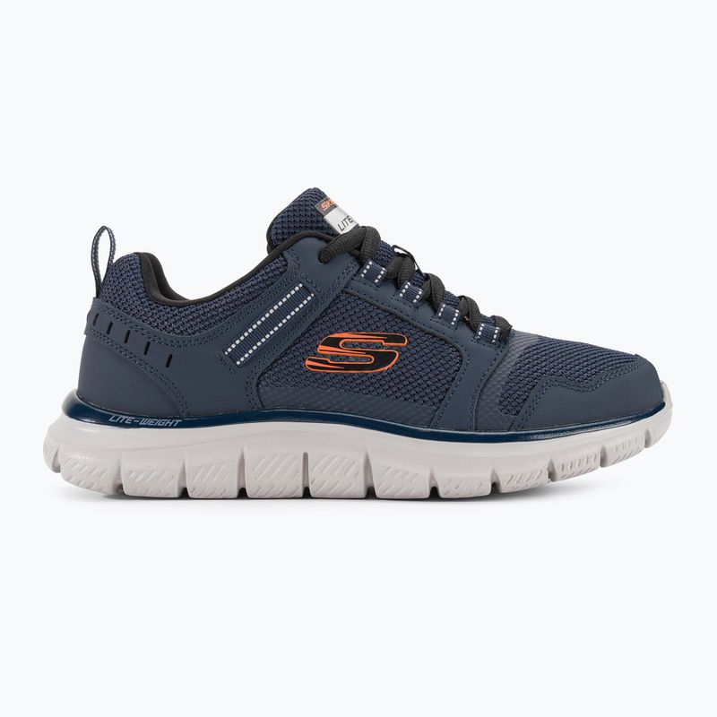 SKECHERS Track Knockhill men's training shoes navy/orange 2