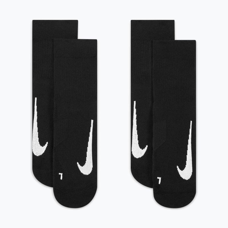 Socks Nike Court Multiplier Max 2 pairs black/black