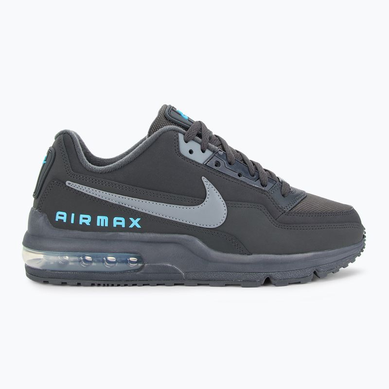 Men's Nike Air Max Ltd 3 black/anthracite/cool grey/light current blue shoes 2