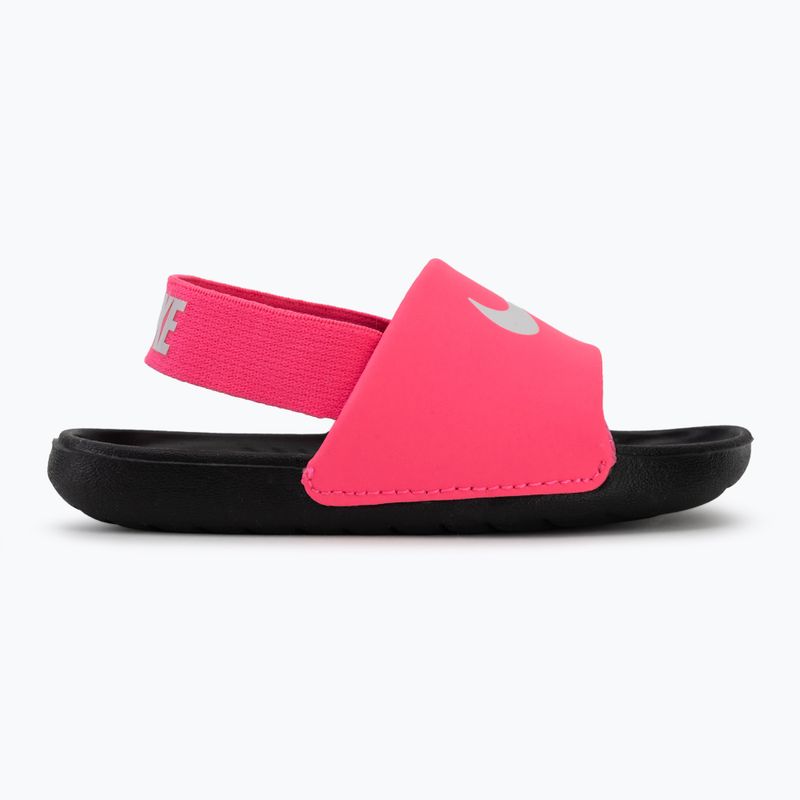 Children's slides Nike Kawa digital pink/black/white 2