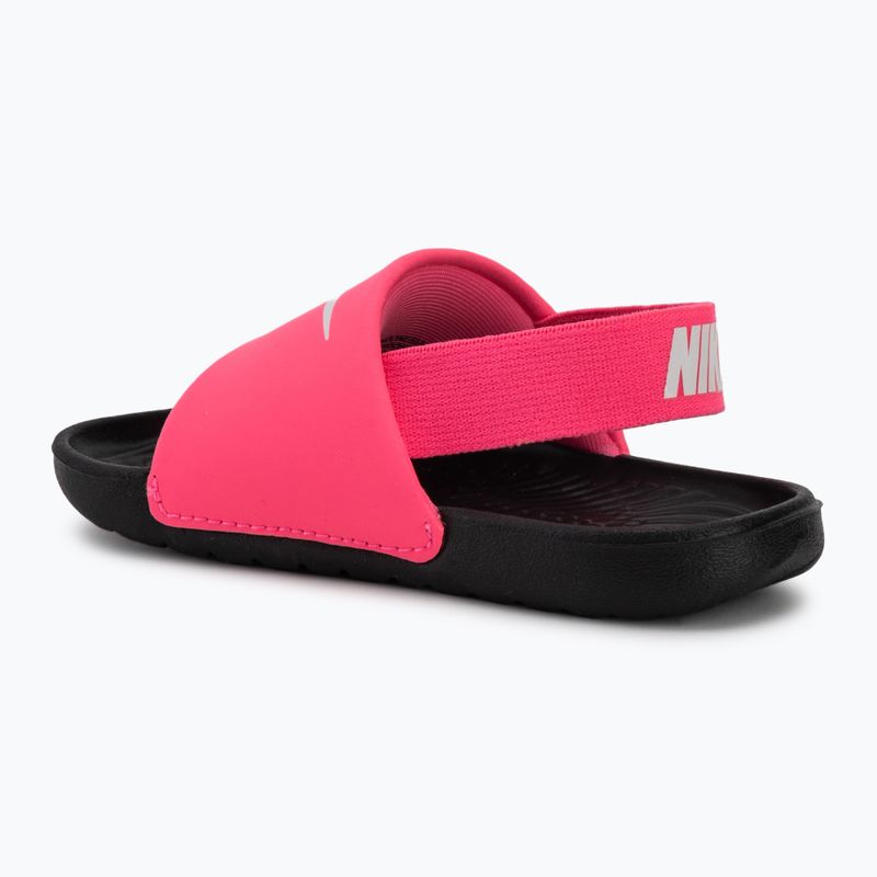 Children's slides Nike Kawa digital pink/black/white 3