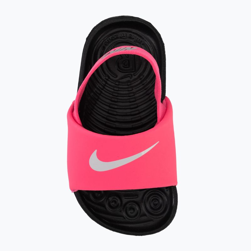 Children's slides Nike Kawa digital pink/black/white 5