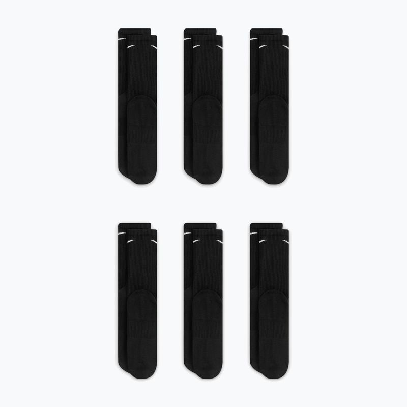 Men's socks Nike Everyday Plus Cushioned Crew 6 pairs black/white 4
