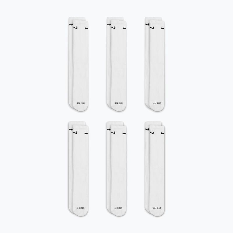 Men's socks Nike Everyday Plus Cushioned Crew 6 pairs white/black 3