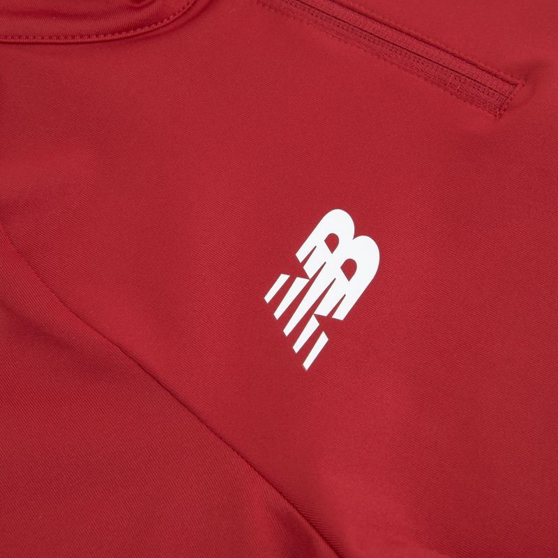 Children's football sweatshirt New Balance Training 1/4 Zip Knitted maroon EJT9035RDP 3
