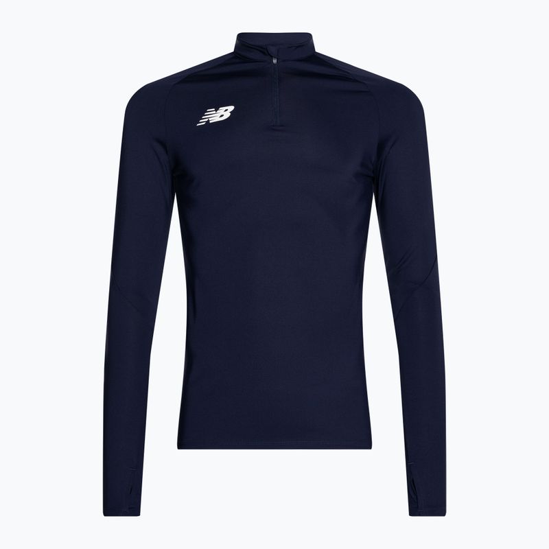 Men's New Balance Football Sweatshirt Training 1/4 Zip Knitted navy blue EMT9035NV