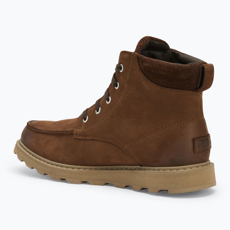 Men's Sorel Madson II Moc Toe WP tobacco boots 3