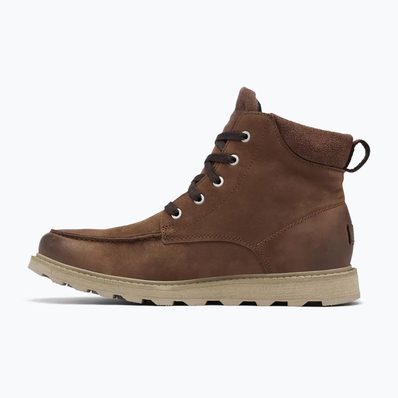 Men's Sorel Madson II Moc Toe WP tobacco boots 10