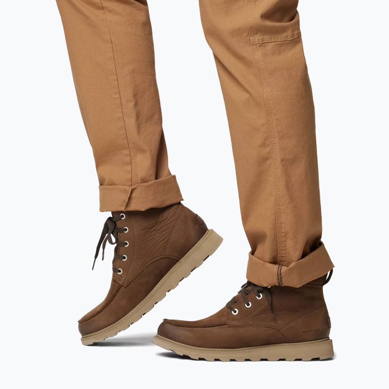 Men's Sorel Madson II Moc Toe WP tobacco boots 14