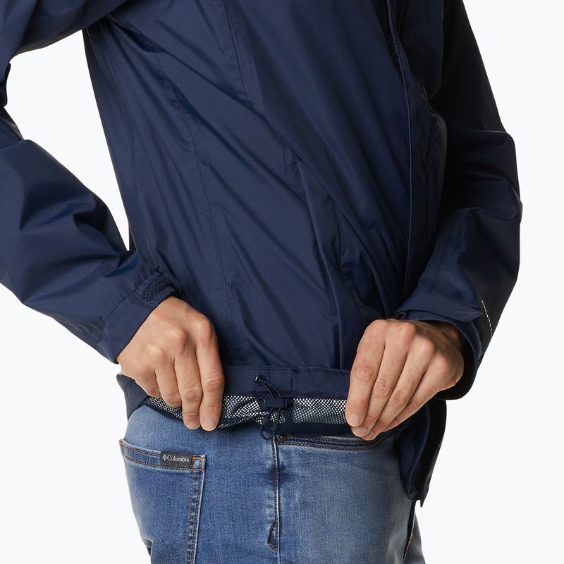 Columbia Pouring Adventure men's rain jacket collegiate navy 7