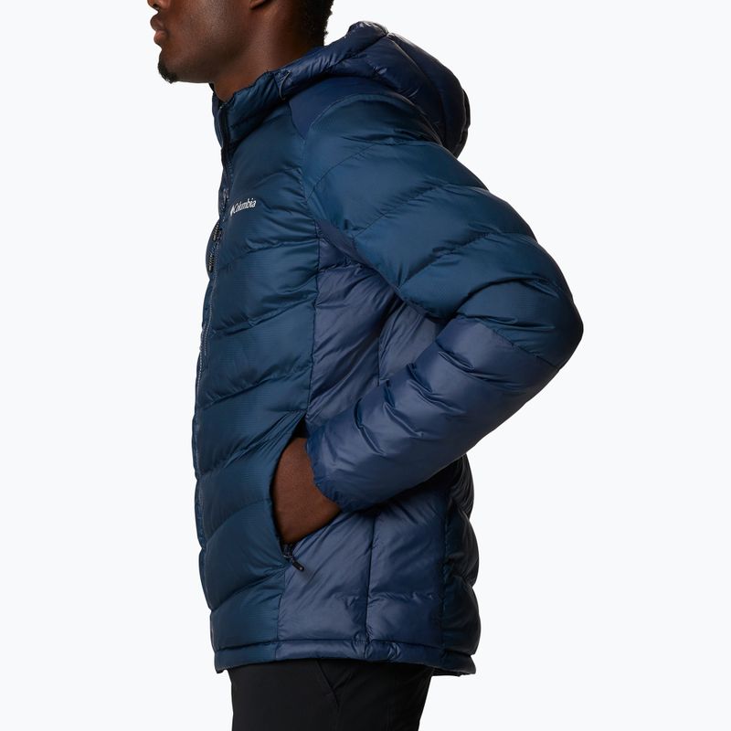 Columbia Labyrinth Loop Hooded men's down jacket blue 1957343 3