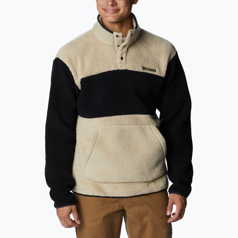 Columbia Rugged Ridge Sherpa 1/2 men's fleece sweatshirt beige and black 1952393