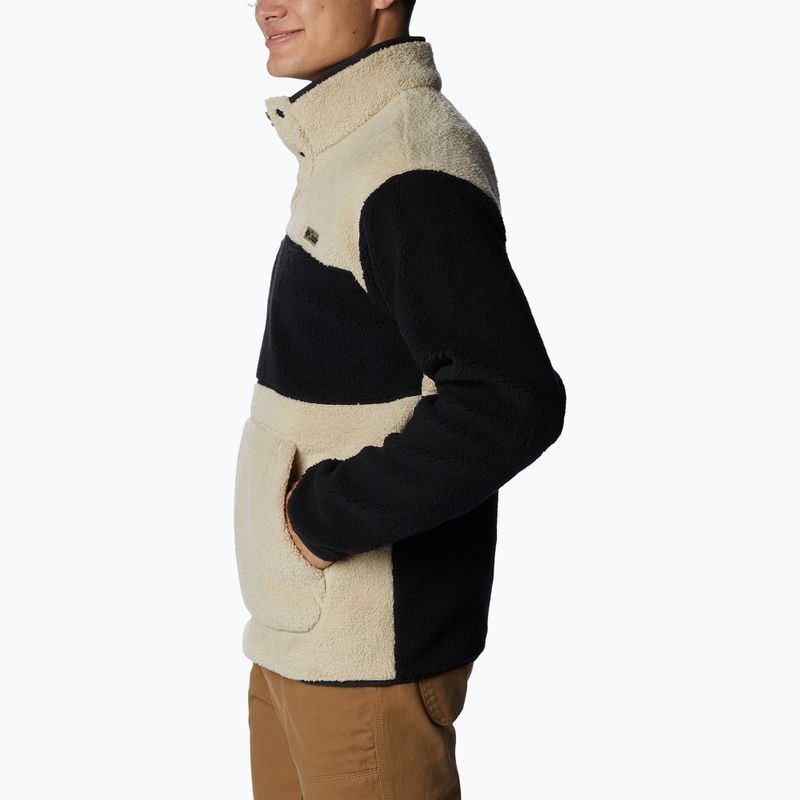 Columbia Rugged Ridge Sherpa 1/2 men's fleece sweatshirt beige and black 1952393 3