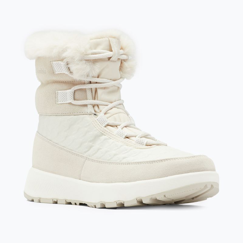 Columbia Slopeside Peak Luxe dark stone/sea salt women's snow boots 11