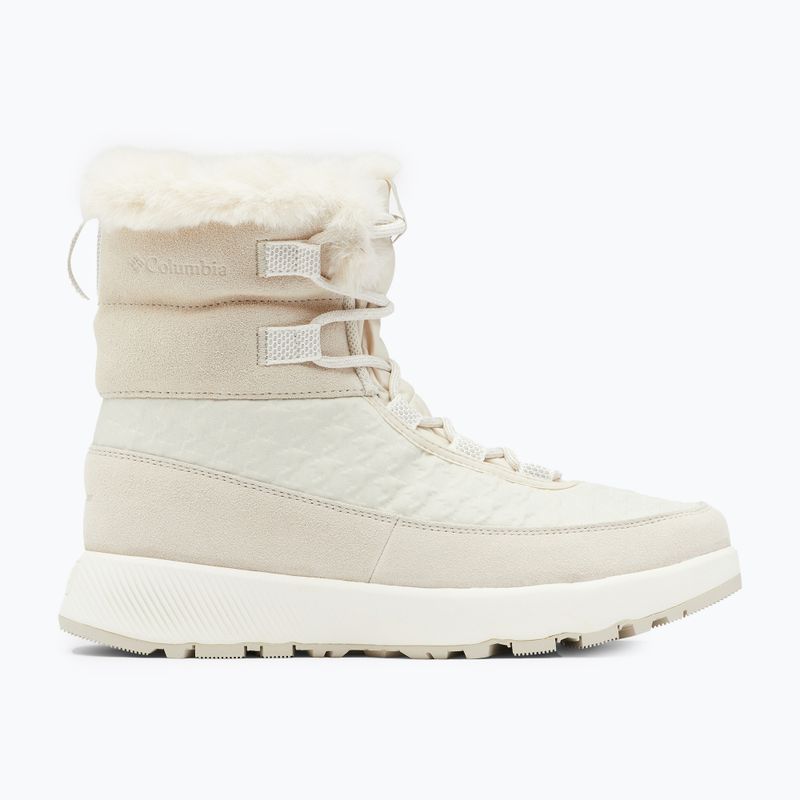 Columbia Slopeside Peak Luxe dark stone/sea salt women's snow boots 12