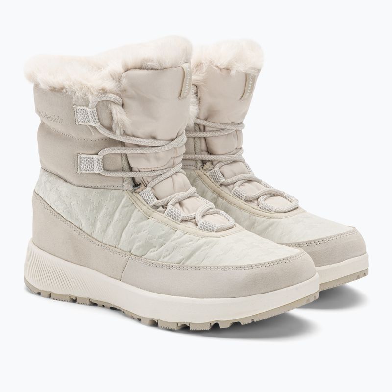 Columbia Slopeside Peak Luxe dark stone/sea salt women's snow boots 4