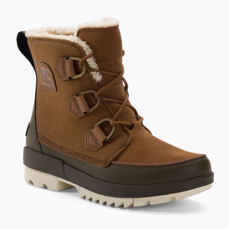 Women's trekking boots Sorel Torino II Wp Waxed Canvas velvet tan/olive green