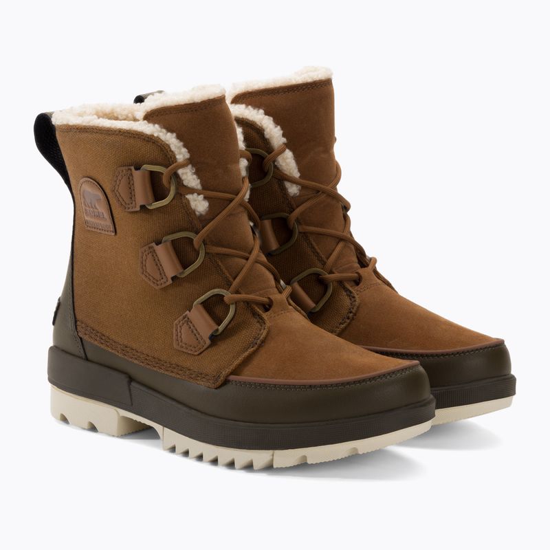Women's trekking boots Sorel Torino II Wp Waxed Canvas velvet tan/olive green 5
