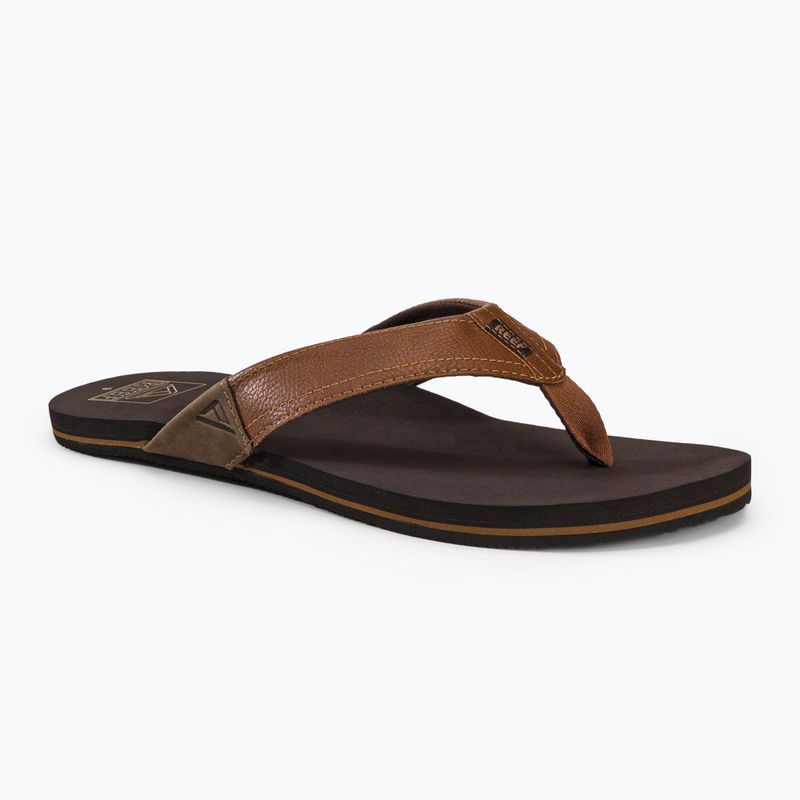 REEF Newport men's brown and black flip flops CI3754