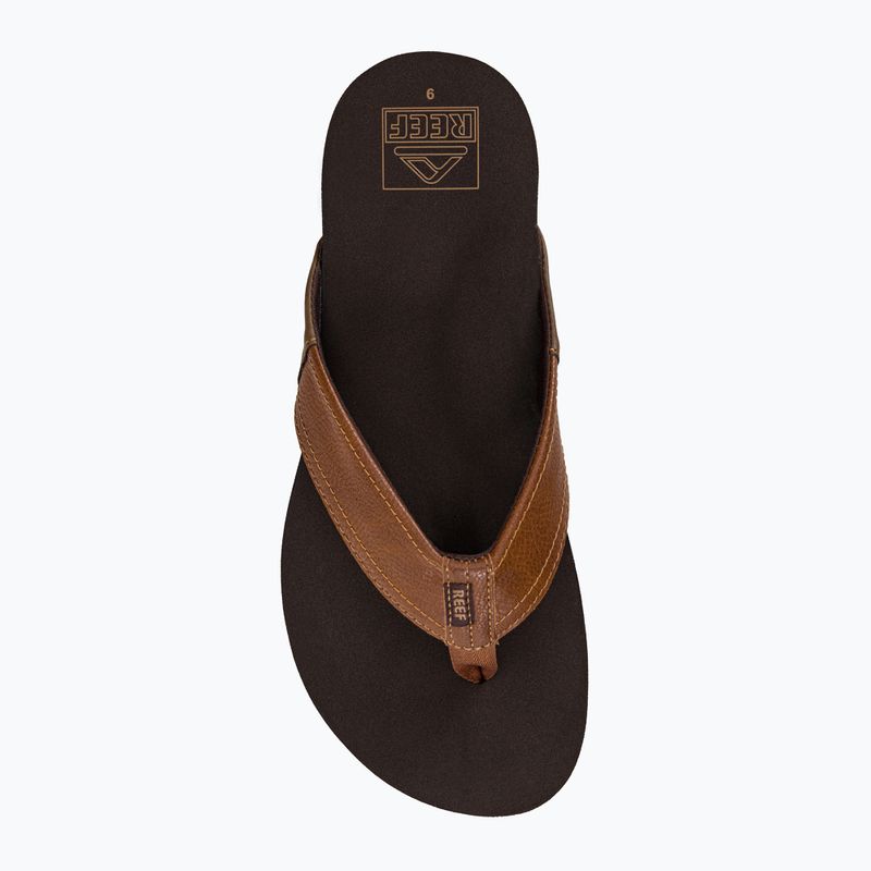 REEF Newport men's brown and black flip flops CI3754 6