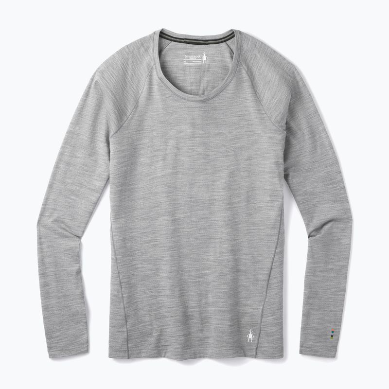 Women's thermal base layer sweatshirt Smartwool Merino 150 Baselayer Boxed light gray heather 4