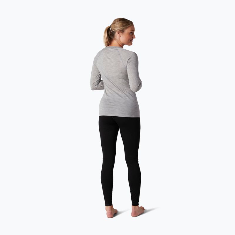 Women's thermal base layer sweatshirt Smartwool Merino 150 Baselayer Boxed light gray heather 6