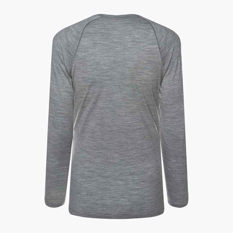 Women's thermal base layer sweatshirt Smartwool Merino 150 Baselayer Boxed light gray heather 2