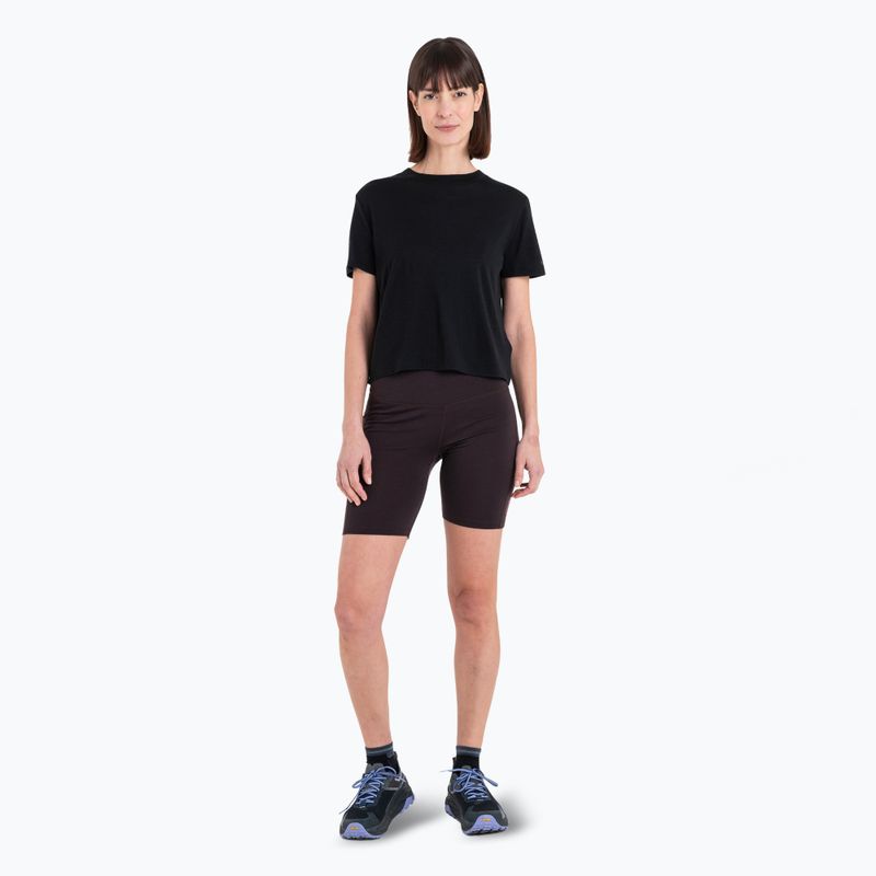 Icebreaker women's trekking t-shirt Merino 150 Tech Lite III SS Crop Tee black 2