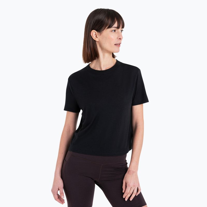 Icebreaker women's trekking t-shirt Merino 150 Tech Lite III SS Crop Tee black 4