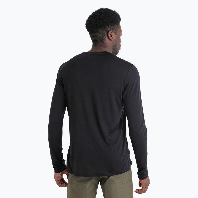 Icebreaker men's trekking longsleeve Merino 125 Cool-Lite Sphere III LS Tee black 3