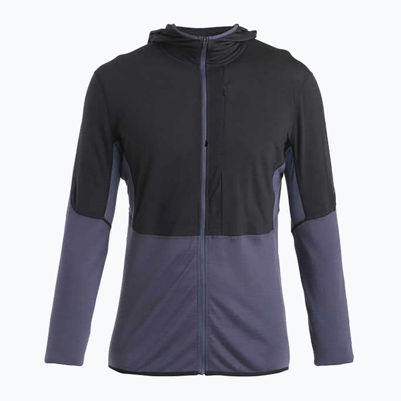 Men's Icebreaker Merino 200 Realfleece™ Descender trekking sweatshirt black/graphite/cb 6