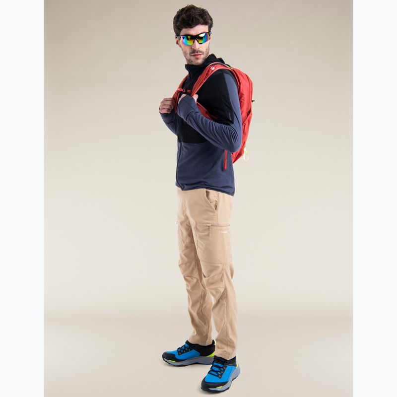 Men's Icebreaker Merino 200 Realfleece™ Descender trekking sweatshirt black/graphite/cb 8