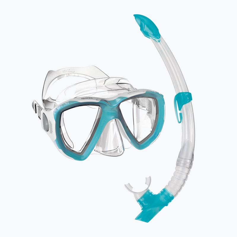 Mares Combo Trygon aqua/white/clear snorkel kit