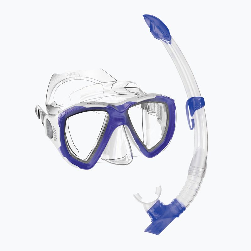 Mares Combo Trygon blue/white/clear snorkel kit