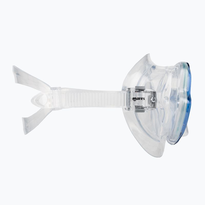 Mares Pure Vision clear blue snorkelling mask 411217 3