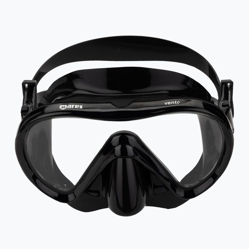Mares Vento black/black snorkelling mask 2