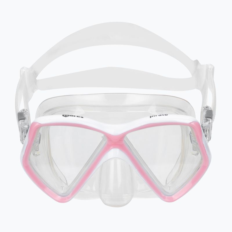 Mares Pirate children's diving mask clear pink 411321 2