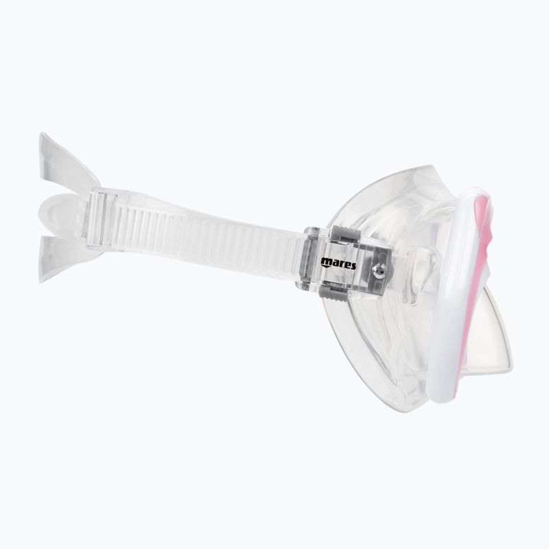 Mares Pirate children's diving mask clear pink 411321 3