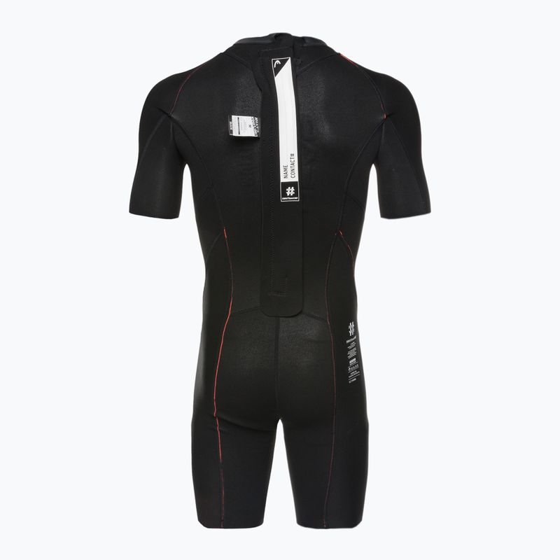 Men's triathlon wetsuit HEAD SwimRun Multi Shorty 2.5 black/orange 5